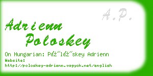 adrienn poloskey business card